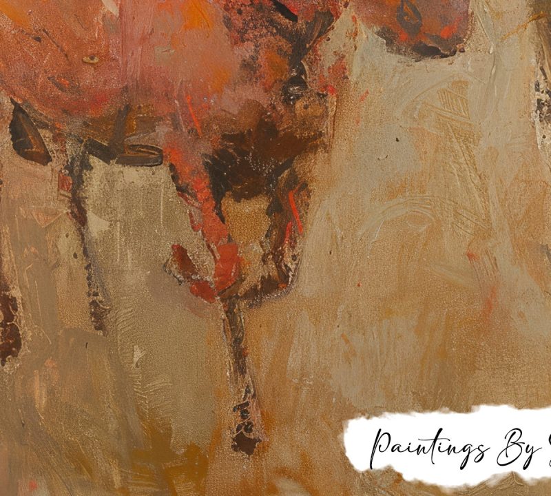 Abstract Cows Print - Paintings By Simon