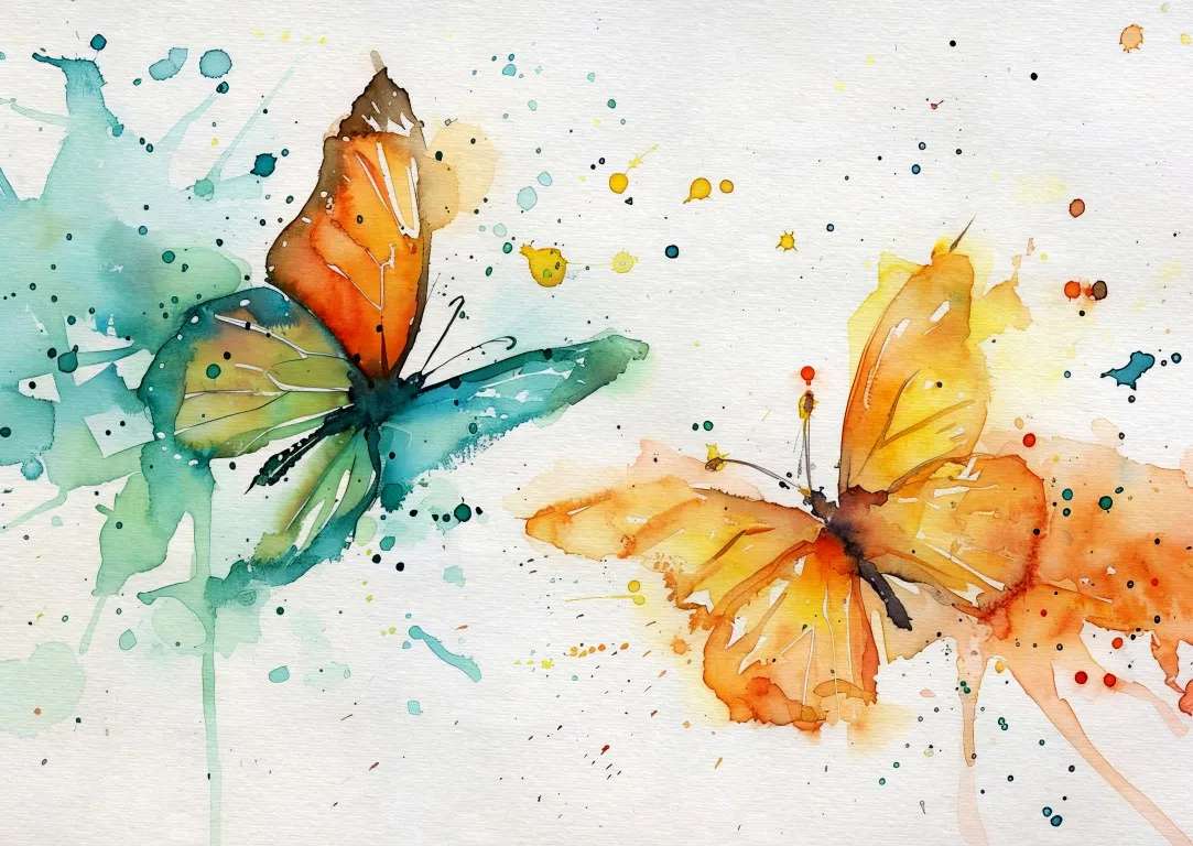 Butterfly Print on Matte Paper | Colourful Nature Wall Art